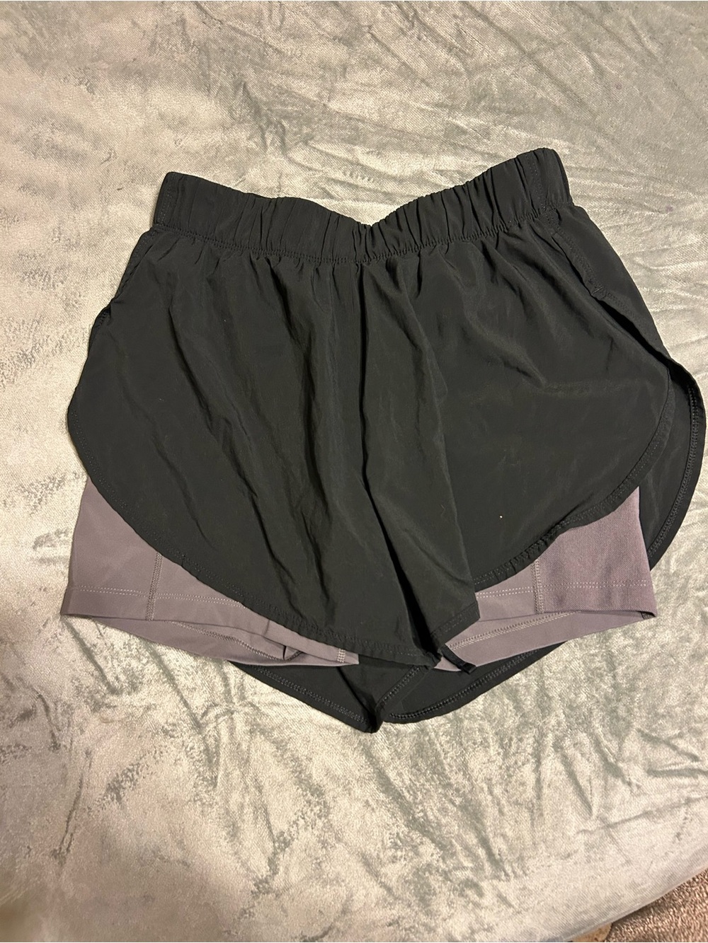 Nike Women’s Black Layered Running Shorts